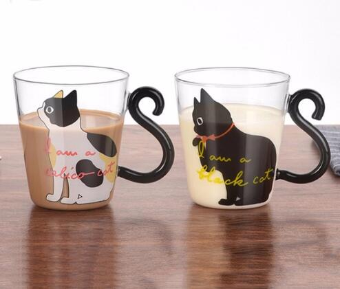 Creative Cat Glass Mug