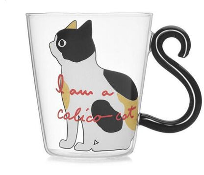 Creative Cat Glass Mug