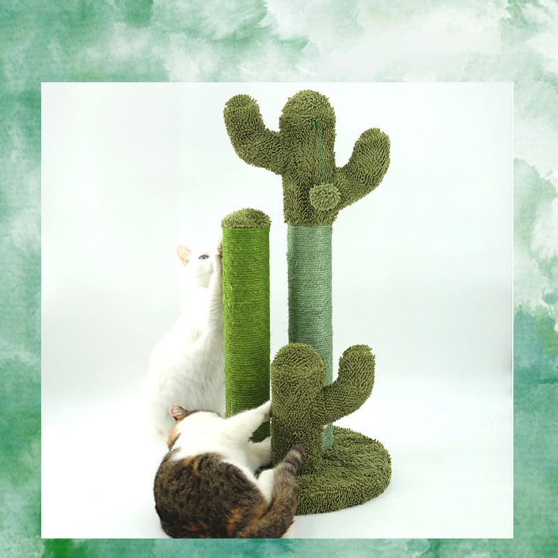 Cat Scratching Cactus Tree