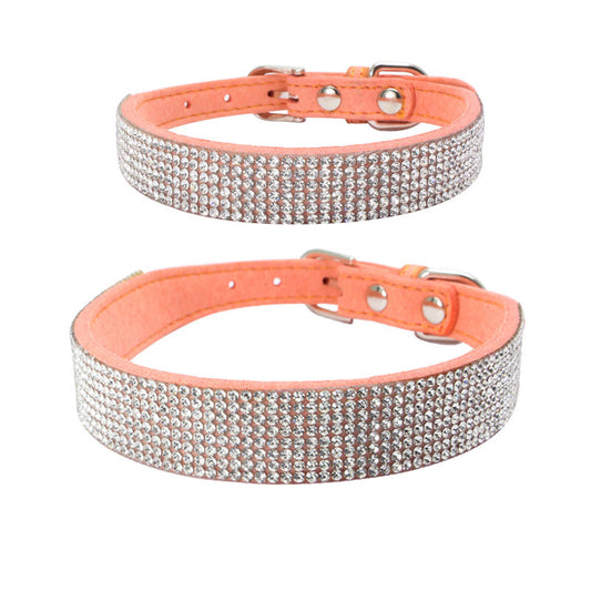 Shiny Rhinestone Pet Collar