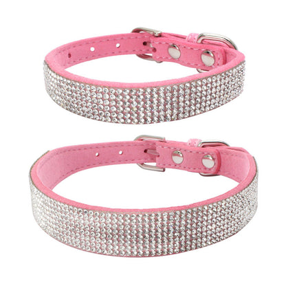 Shiny Rhinestone Pet Collar