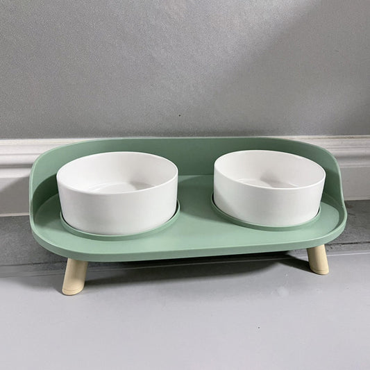 Ceramic Pet Double Bowl