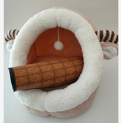 Cat Kennel Velvet Bed