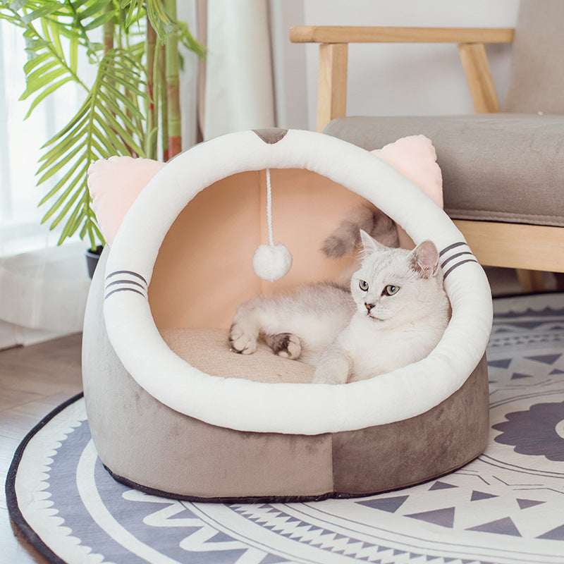 Cat Kennel Velvet Bed