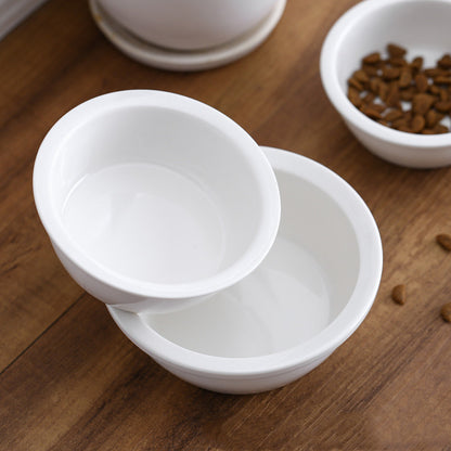 Pet Double Ceramic Food Bowl