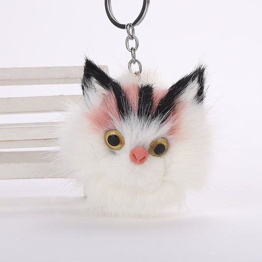 Cat Fur Ball Keychain