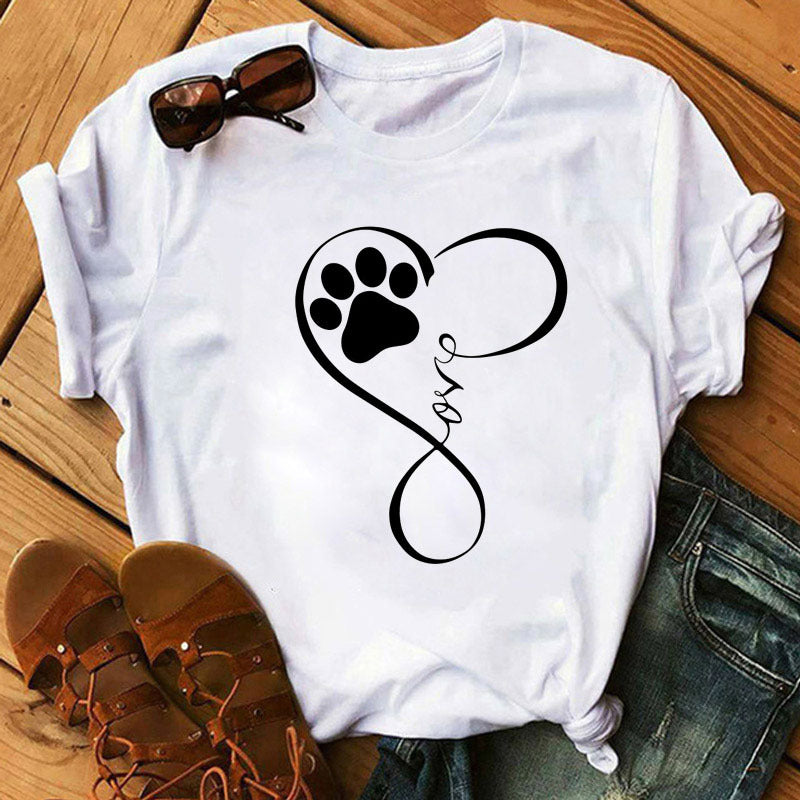 Love Dog Paw T-shirt