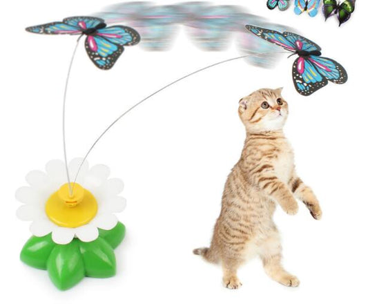 Electric Automatic Cat Toy Rotating Flower