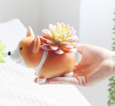 Dog Mini Flower Pot