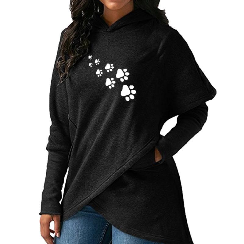 Dog Paw Print Hoodies