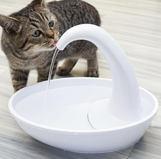 Swan Cat Water Bowl