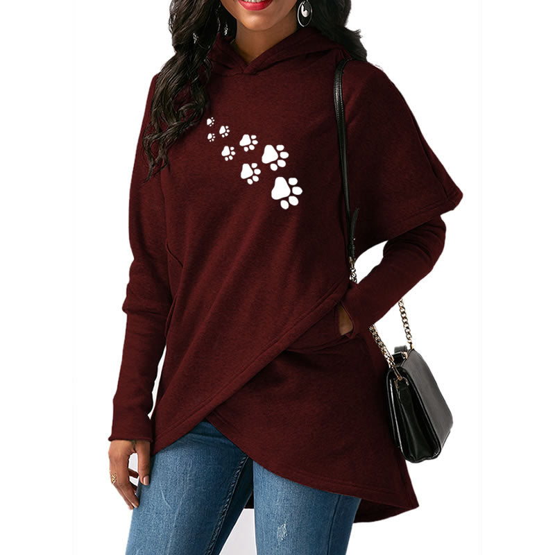 Dog Paw Print Hoodies