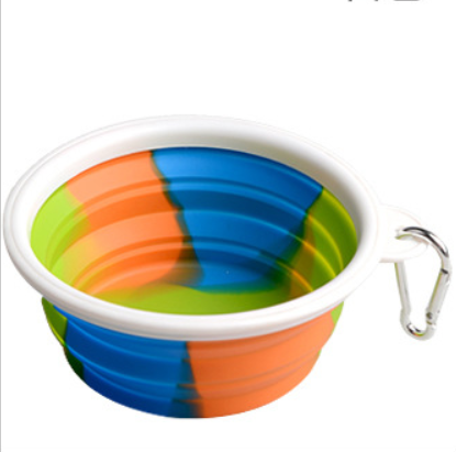 Foldable Camouflage Pet Outdoor Bowl