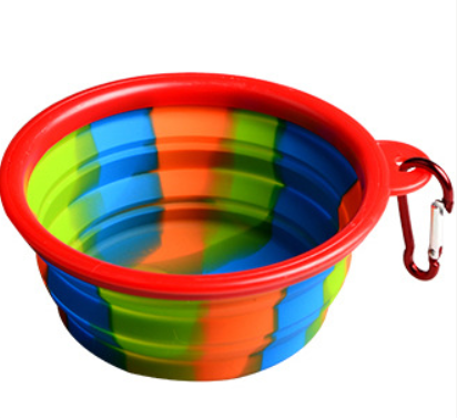 Foldable Camouflage Pet Outdoor Bowl