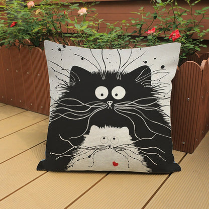 Cat Cartoon Pillowcase