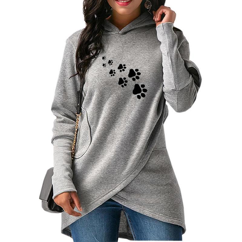 Dog Paw Print Hoodies