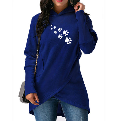 Dog Paw Print Hoodies