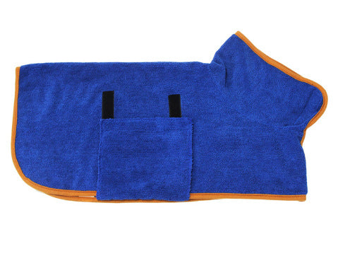 Pet Absorbent Bathrobe With Waist-wrapped