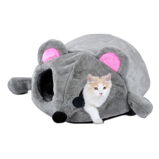 Windproof Warm Cartoon Cat Bed