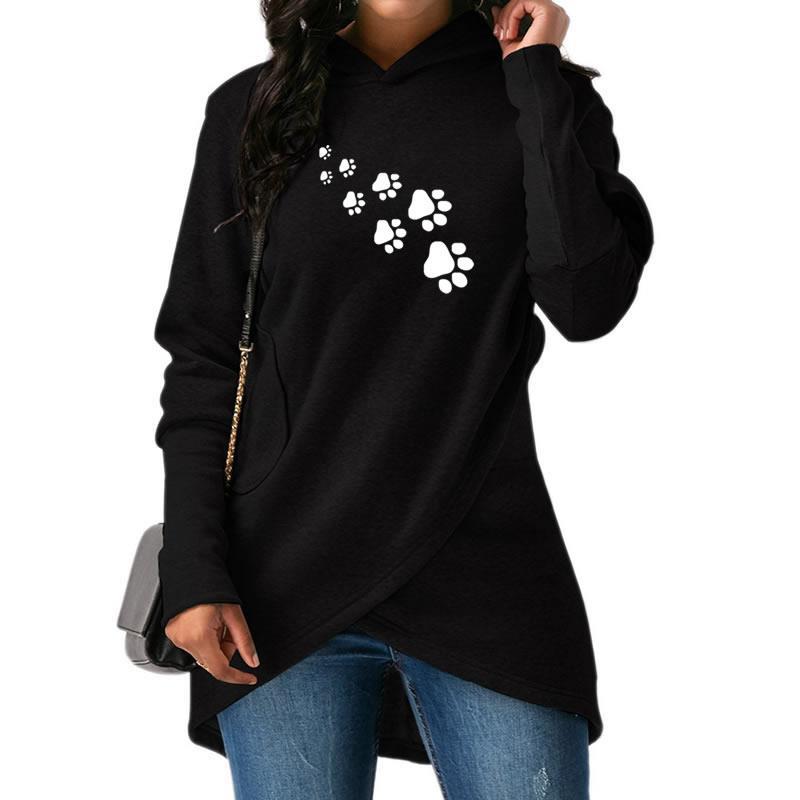 Dog Paw Print Hoodies