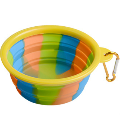 Foldable Camouflage Pet Outdoor Bowl