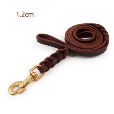 Dog Leather Rope Leash