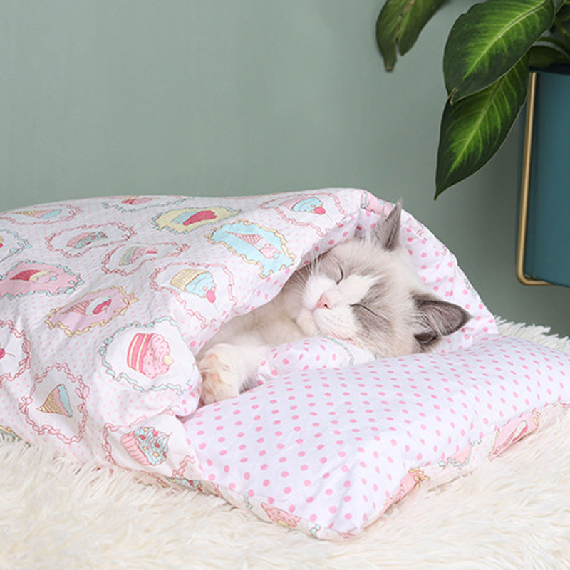 Removable Cat Bed Mat