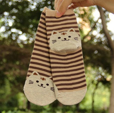 Striped Cat Socks