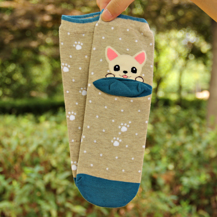 Cute Heel Puppy Socks