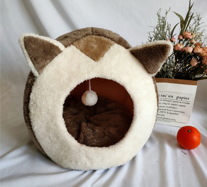 Cat Kennel Velvet Bed