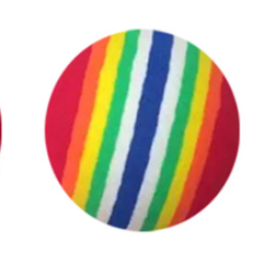 Rainbow Cat Ball Toy